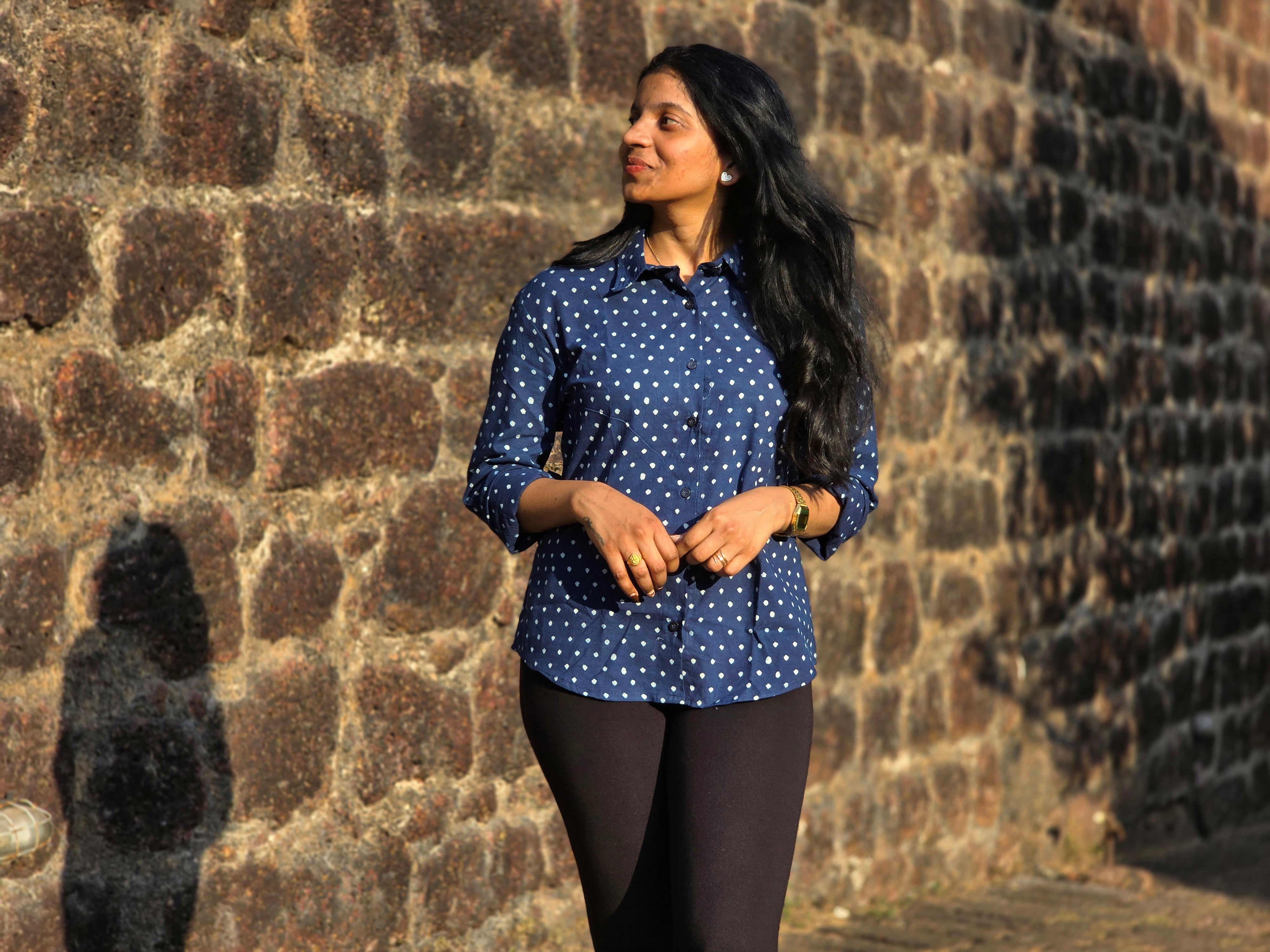 Hasta Classics- Indigo Diamond Dots